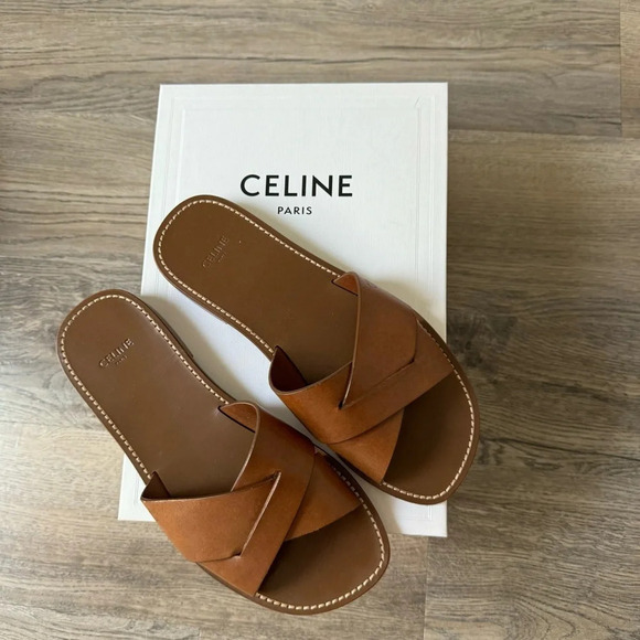 Celine leather slides size 39 - Picture 1 of 6